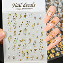 Metallic Nail Art Stickers Trendy 3D Strip Tape Designs Metallic Nail Art Stickers Trendy 3D Strip Tape Designs