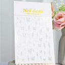 Metallic Nail Art Stickers Trendy 3D Strip Tape Designs Metallic Nail Art Stickers Trendy 3D Strip Tape Designs