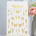 Metallic Nail Art Stickers Trendy 3D Strip Tape Designs Metallic Nail Art Stickers Trendy 3D Strip Tape Designs