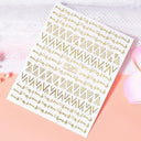 Metallic Nail Art Stickers Trendy 3D Strip Tape Designs Metallic Nail Art Stickers Trendy 3D Strip Tape Designs