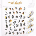 Metallic Nail Art Stickers Trendy 3D Strip Tape Designs Metallic Nail Art Stickers Trendy 3D Strip Tape Designs