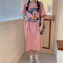 Mickey Mouse Cartoon Women's Dress Fun Stylish Summer Trend Mickey Mouse Cartoon Women's Dress Fun Stylish Summer Trend