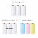 Mini Printer Thermal Label Sticker Colorful Adhesive Paper Mini Printer Thermal Label Sticker Colorful Adhesive Paper