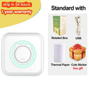 Mini Thermal Printer: Wireless Photo Label Memo Printing Mini Thermal Printer: Wireless Photo Label Memo Printing