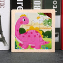 Montessori Wooden Dinosaur Transportation Puzzles for Kids Montessori Wooden Dinosaur Transportation Puzzles for Kids