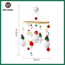 Montessori Wooden Rattles with Soft Felt Bear and Friends Montessori Wooden Rattles with Soft Felt Bear and Friends