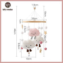 Montessori Wooden Rattles with Soft Felt Bear and Friends Montessori Wooden Rattles with Soft Felt Bear and Friends