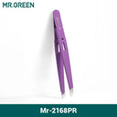 MR.GREEN Colorful Stainless Steel Eyebrow Tweezer Tool for Precision MR.GREEN Colorful Stainless Steel Eyebrow Tweezer Tool for Precision