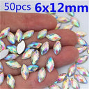 Sparkling Crystal AB Horse Eye Rhinestones for Nail Art Crafts Sparkling Crystal AB Horse Eye Rhinestones for Nail Art Crafts