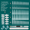 Nail Art Extension Kit Stylish Dual Form Molds Gel Clips Nail Art Extension Kit Stylish Dual Form Molds Gel Clips