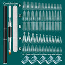 Nail Art Extension Kit: Stylish Dual Form Molds & Gel Clips Nail Art Extension Kit: Stylish Dual Form Molds & Gel Clips