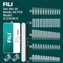 Nail Art Extension Kit Stylish Dual Form Molds Gel Clips Nail Art Extension Kit Stylish Dual Form Molds Gel Clips