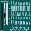 Nail Art Extension Kit: Stylish Dual Form Molds & Gel Clips Nail Art Extension Kit: Stylish Dual Form Molds & Gel Clips