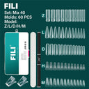 Nail Art Extension Kit Stylish Dual Form Molds Gel Clips Nail Art Extension Kit Stylish Dual Form Molds Gel Clips