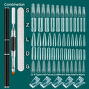 Nail Art Extension Kit Stylish Dual Form Molds Gel Clips Nail Art Extension Kit Stylish Dual Form Molds Gel Clips
