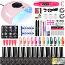 Nail Care Bundle with UV LED Lamp Electric Drill Gel Polish Set Nail Care Bundle with UV LED Lamp Electric Drill Gel Polish Set
