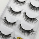 Natural 3D Mink Eyelashes Handmade False Lashes Makeup Set Natural 3D Mink Eyelashes Handmade False Lashes Makeup Set