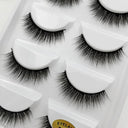 Natural 3D Mink Eyelashes Handmade False Lashes Makeup Set Natural 3D Mink Eyelashes Handmade False Lashes Makeup Set