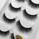 Natural 3D Mink Eyelashes Handmade False Lashes Makeup Set Natural 3D Mink Eyelashes Handmade False Lashes Makeup Set