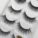 Natural 3D Mink Eyelashes Handmade False Lashes Makeup Set Natural 3D Mink Eyelashes Handmade False Lashes Makeup Set