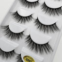 Natural 3D Mink Eyelashes Handmade False Lashes Makeup Set Natural 3D Mink Eyelashes Handmade False Lashes Makeup Set