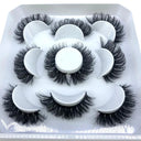 Natural Mink 3D False Eyelashes Variety Pack 5 Pairs Lashes Natural Mink 3D False Eyelashes Variety Pack 5 Pairs Lashes