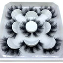 Natural Mink 3D False Eyelashes Variety Pack 5 Pairs Lashes Natural Mink 3D False Eyelashes Variety Pack 5 Pairs Lashes