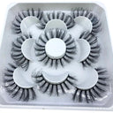 Natural Mink 3D False Eyelashes Variety Pack 5 Pairs Lashes Natural Mink 3D False Eyelashes Variety Pack 5 Pairs Lashes