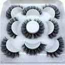 Natural Mink 3D False Eyelashes Variety Pack 5 Pairs Lashes Natural Mink 3D False Eyelashes Variety Pack 5 Pairs Lashes