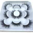 Natural Mink 3D False Eyelashes Variety Pack 5 Pairs Lashes Natural Mink 3D False Eyelashes Variety Pack 5 Pairs Lashes