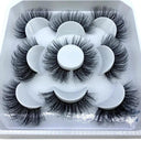 Natural Mink 3D False Eyelashes Variety Pack 5 Pairs Lashes Natural Mink 3D False Eyelashes Variety Pack 5 Pairs Lashes