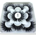 Natural Mink 3D False Eyelashes Variety Pack 5 Pairs Lashes Natural Mink 3D False Eyelashes Variety Pack 5 Pairs Lashes