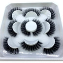 Natural Mink 3D False Eyelashes Variety Pack 5 Pairs Lashes Natural Mink 3D False Eyelashes Variety Pack 5 Pairs Lashes