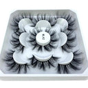 Natural Mink 3D False Eyelashes Variety Pack 5 Pairs Lashes Natural Mink 3D False Eyelashes Variety Pack 5 Pairs Lashes