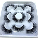 Natural Mink 3D False Eyelashes Variety Pack 5 Pairs Lashes Natural Mink 3D False Eyelashes Variety Pack 5 Pairs Lashes