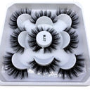 Natural Mink 3D False Eyelashes Variety Pack 5 Pairs Lashes Natural Mink 3D False Eyelashes Variety Pack 5 Pairs Lashes