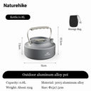 Naturehike 1L Aluminum Camping Cookware Set for Adventurers Naturehike 1L Aluminum Camping Cookware Set for Adventurers