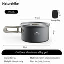 Naturehike 1L Aluminum Camping Cookware Set for Adventurers Naturehike 1L Aluminum Camping Cookware Set for Adventurers