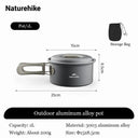 Naturehike 1L Aluminum Camping Cookware Set for Adventurers Naturehike 1L Aluminum Camping Cookware Set for Adventurers