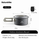 Naturehike 1L Aluminum Camping Cookware Set for Adventurers Naturehike 1L Aluminum Camping Cookware Set for Adventurers