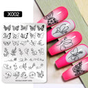 NICOLE DIARY Nail Stamping Plates Set Floral Geometric Designs NICOLE DIARY Nail Stamping Plates Set Floral Geometric Designs