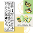 NICOLE DIARY Nail Stamping Plates Set Floral Geometric Designs NICOLE DIARY Nail Stamping Plates Set Floral Geometric Designs