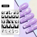 NICOLE DIARY Nail Stamping Plates Set Floral Geometric Designs NICOLE DIARY Nail Stamping Plates Set Floral Geometric Designs