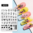 NICOLE DIARY Nail Stamping Plates Set Floral Geometric Designs NICOLE DIARY Nail Stamping Plates Set Floral Geometric Designs