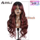 Noble Blonde Wavy Lace Front Wig Ombre Hairpiece Glam Noble Blonde Wavy Lace Front Wig Ombre Hairpiece Glam