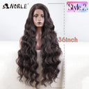 Noble Blonde Wavy Lace Front Wig Ombre Hairpiece Glam Noble Blonde Wavy Lace Front Wig Ombre Hairpiece Glam