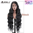 Noble Blonde Wavy Lace Front Wig Ombre Hairpiece Glam Noble Blonde Wavy Lace Front Wig Ombre Hairpiece Glam