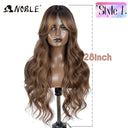 Noble Blonde Wavy Lace Front Wig Stylish Ombre Hairpiece Noble Blonde Wavy Lace Front Wig Stylish Ombre Hairpiece