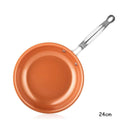 Nonstick Ceramic Titanium Copper Frying Pan 20/24/28cm Cookware Nonstick Ceramic Titanium Copper Frying Pan 20/24/28cm Cookware