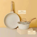 Nonstick White Granite Cookware Set Induction Safe 3-7 Piece Nonstick White Granite Cookware Set Induction Safe 3-7 Piece